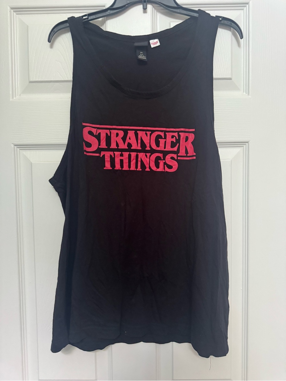 Stranger Things Black Graphic Tank Top